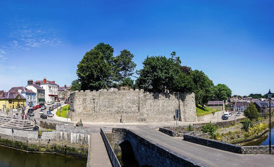 Cardigan Castle and the river Teifi