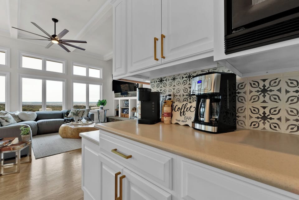 Coffee bar area.