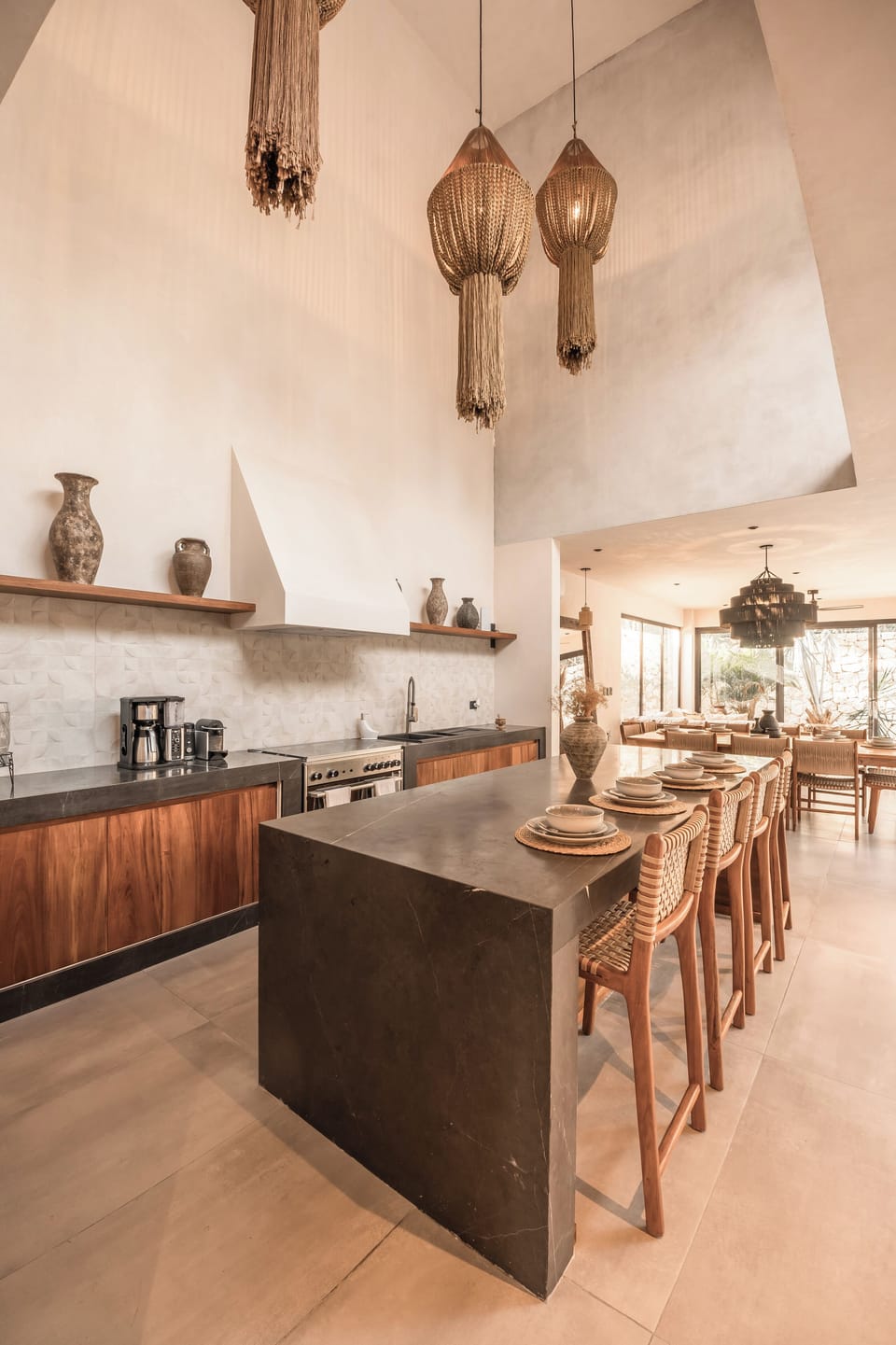 The best moments are enjoyed in this spacious kitchen