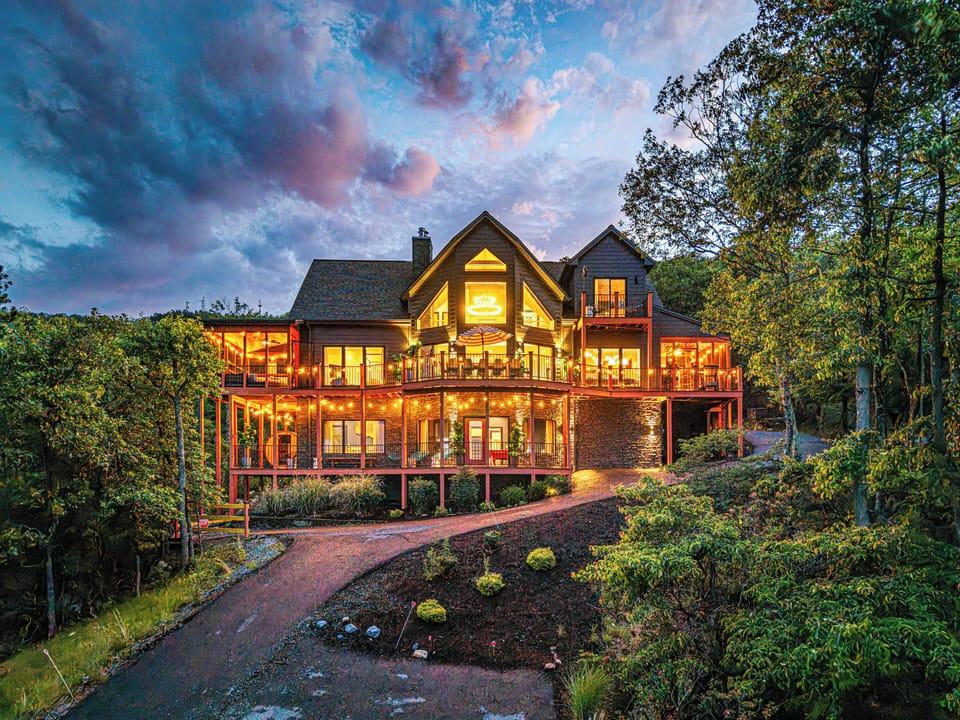 Our large 5BR/5.5BA modern mountain house with multiple levels of amenities!