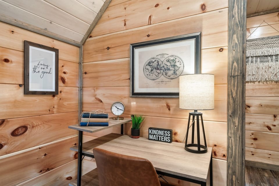 Upstairs dedicated work space