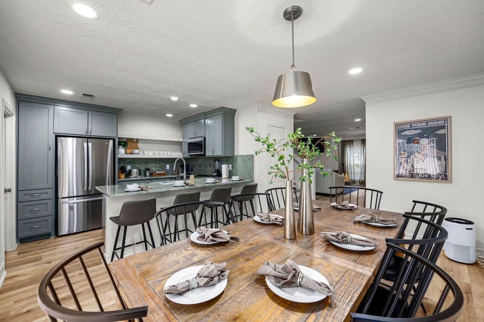 Dining room is located just off of the kitchen
