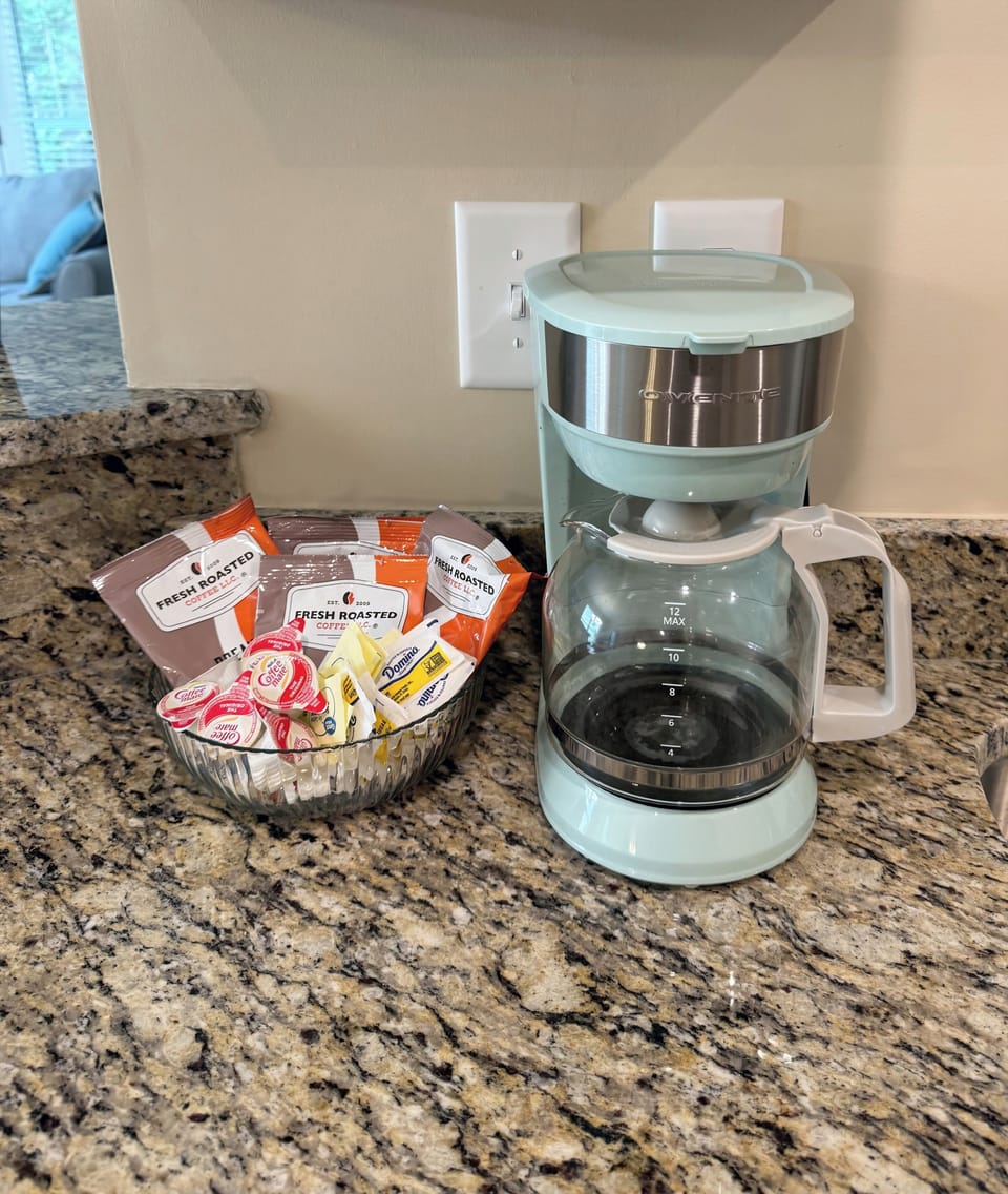 Complimentary coffee bar
