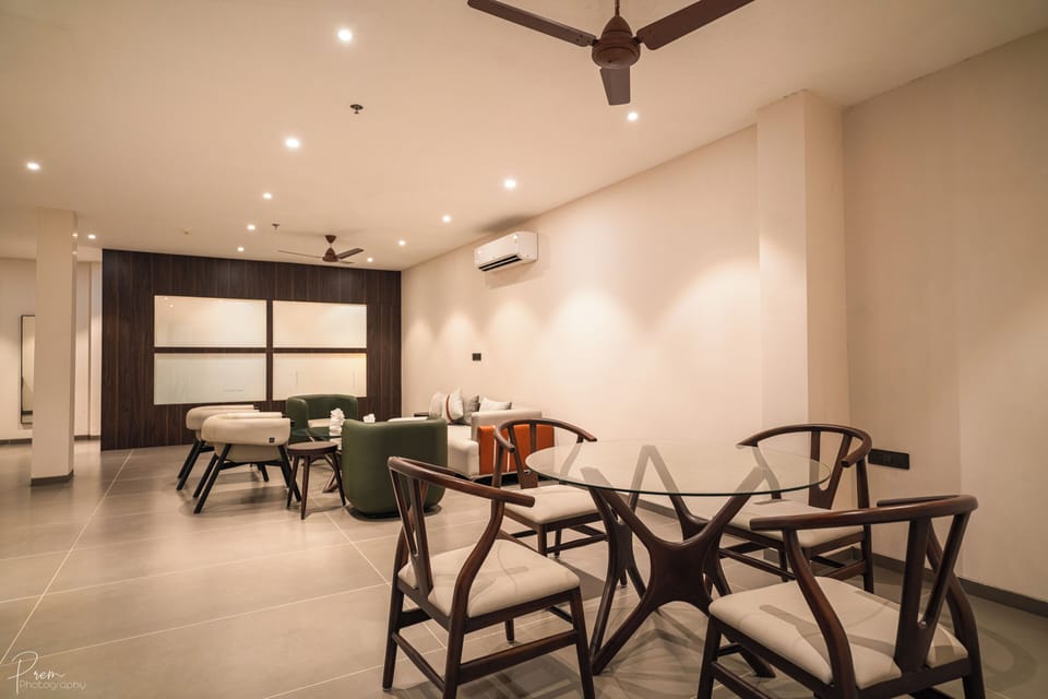 Presidential Studio Suite | Living area | 43-inch Smart TV with digital channels