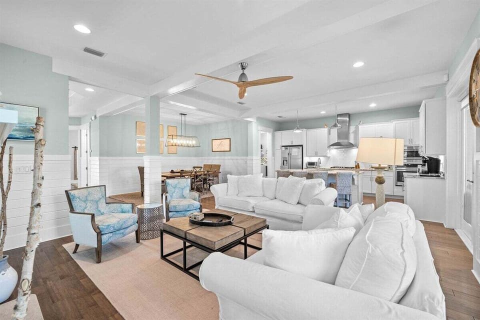 Plenty of seating for movie or game night