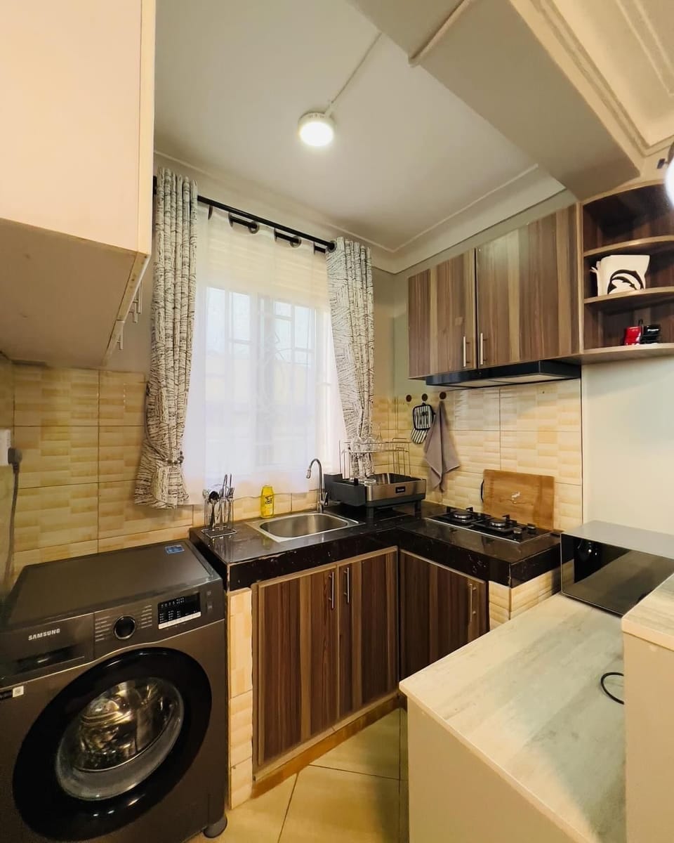 Fridge, electric kettle, eco-friendly cleaning products
