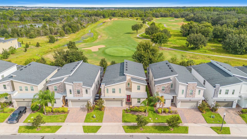 Experience the charm of this beautifully designed neighborhood, where pastel homes meet modern architecture. Enjoy scenic views of the lush golf course just outside your door, perfect for leisurely strolls or a morning coffee.