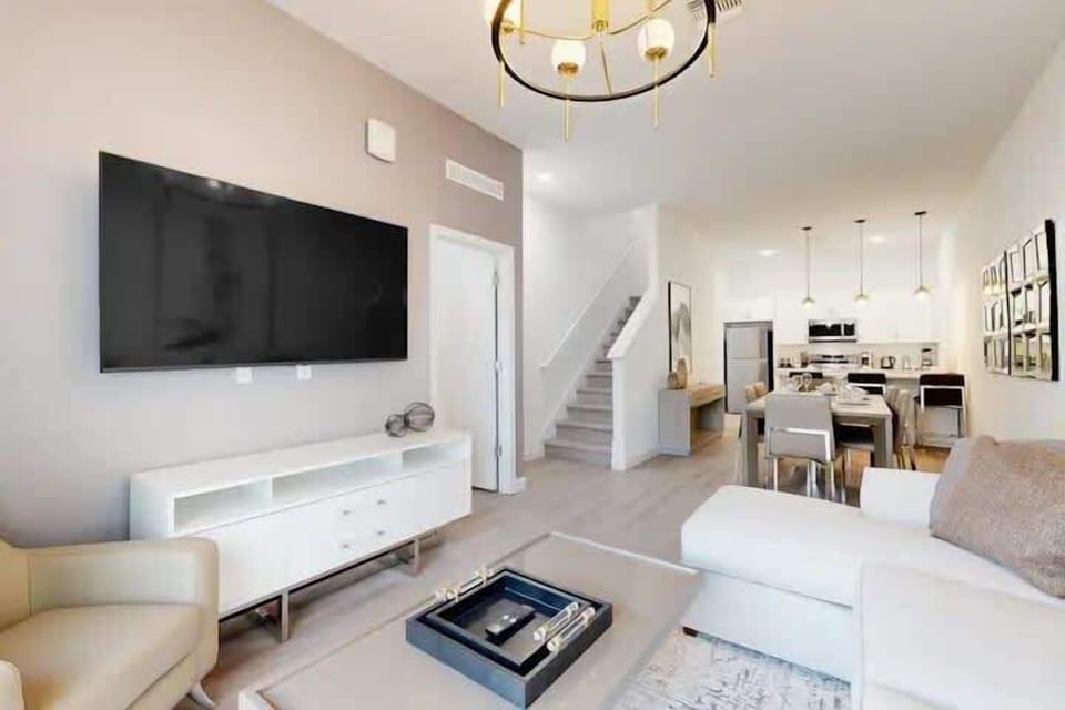 Bright and comfy living room, perfect for relaxing after a day of adventures.