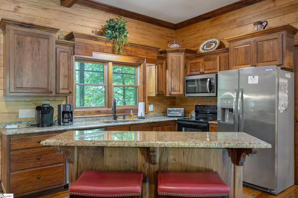 Enjoy a bite to eat from the kitchen bar