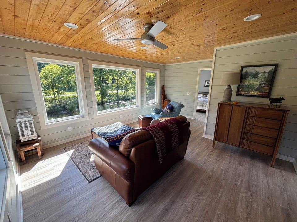 Sunroom with view of the river!
