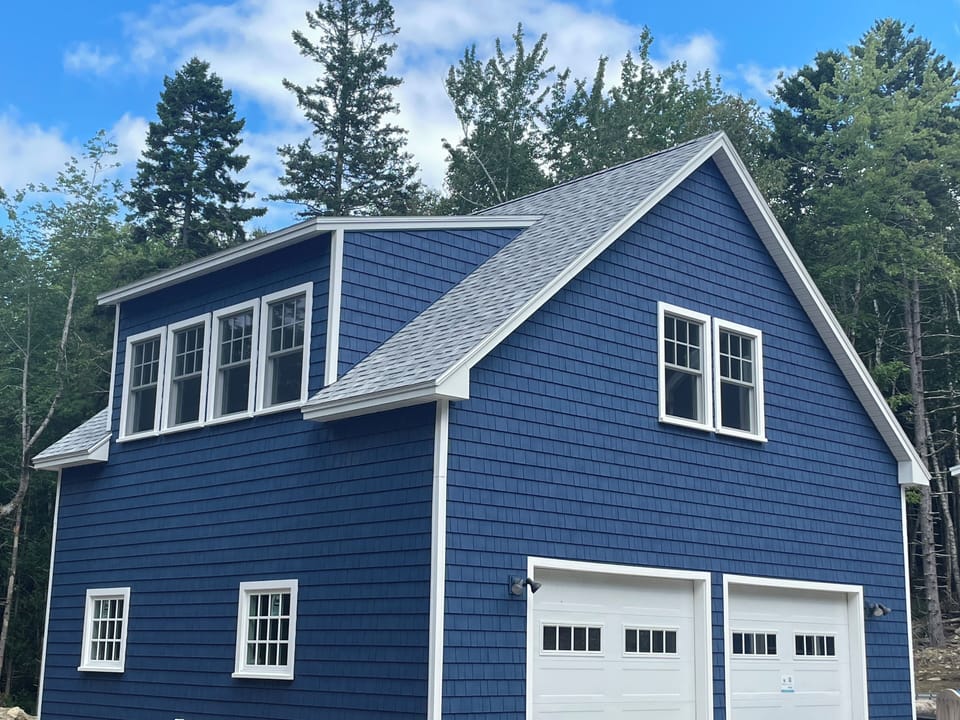 Detached garage apartment exterior