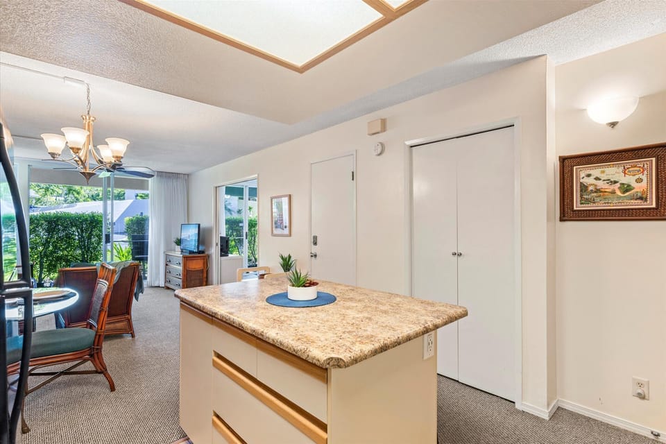 Spacious Kitchen Island with Extra Storage and Cooking Essentials