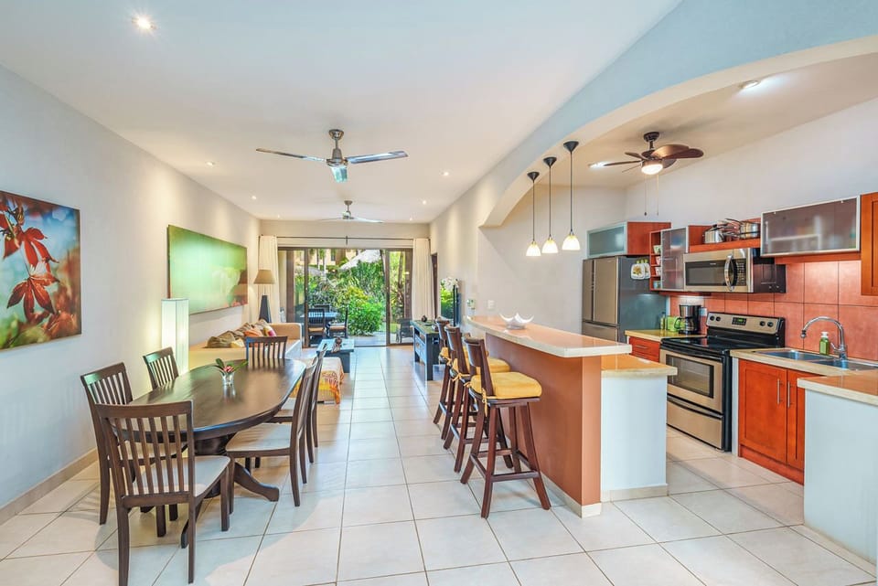 Dining and kitchen area.