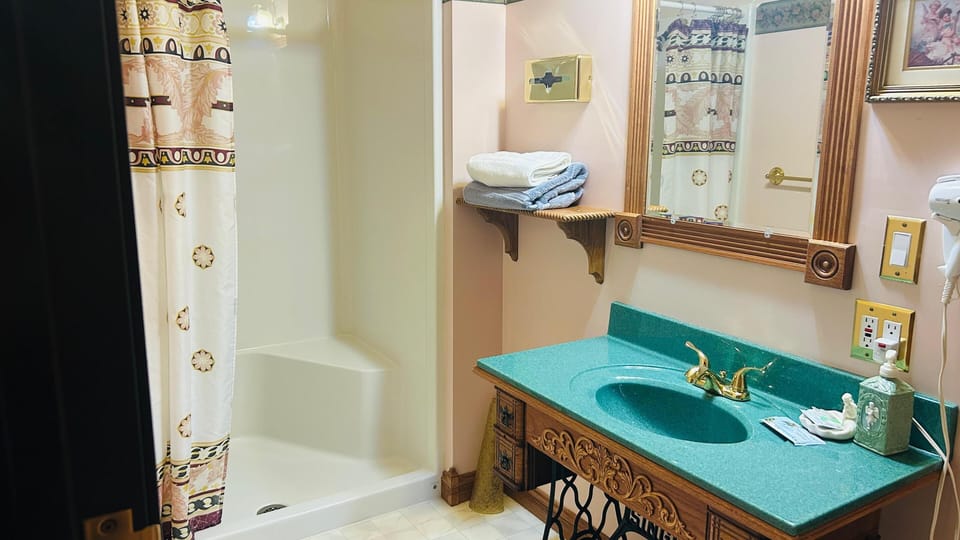 Free toiletries, hair dryer, towels