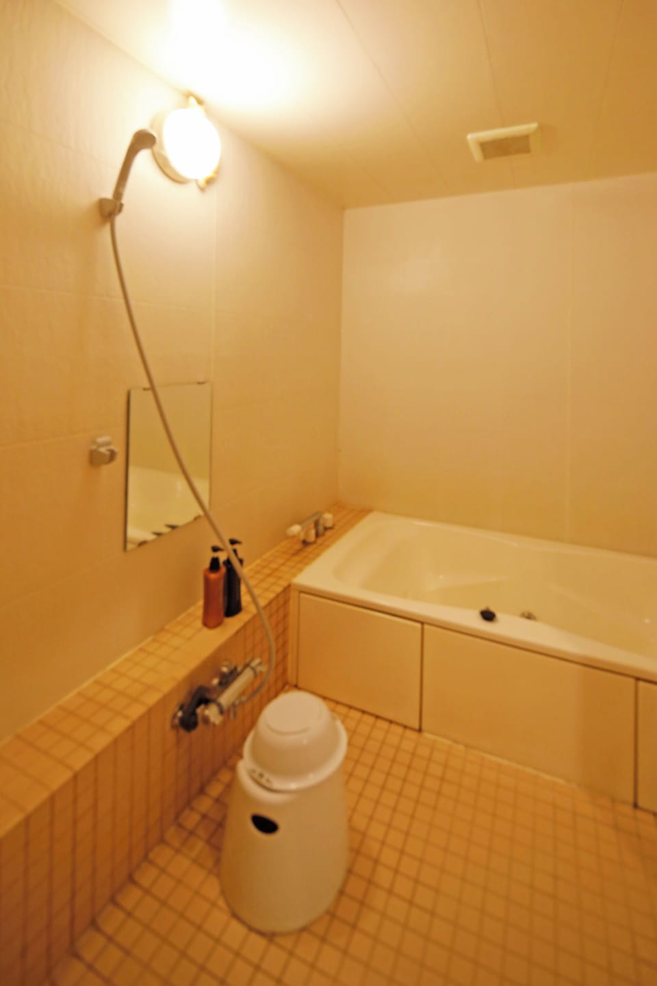 Combined shower/tub, free toiletries, hair dryer, bidet