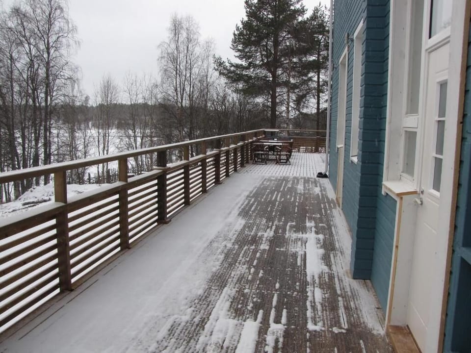 Terrace at winter
