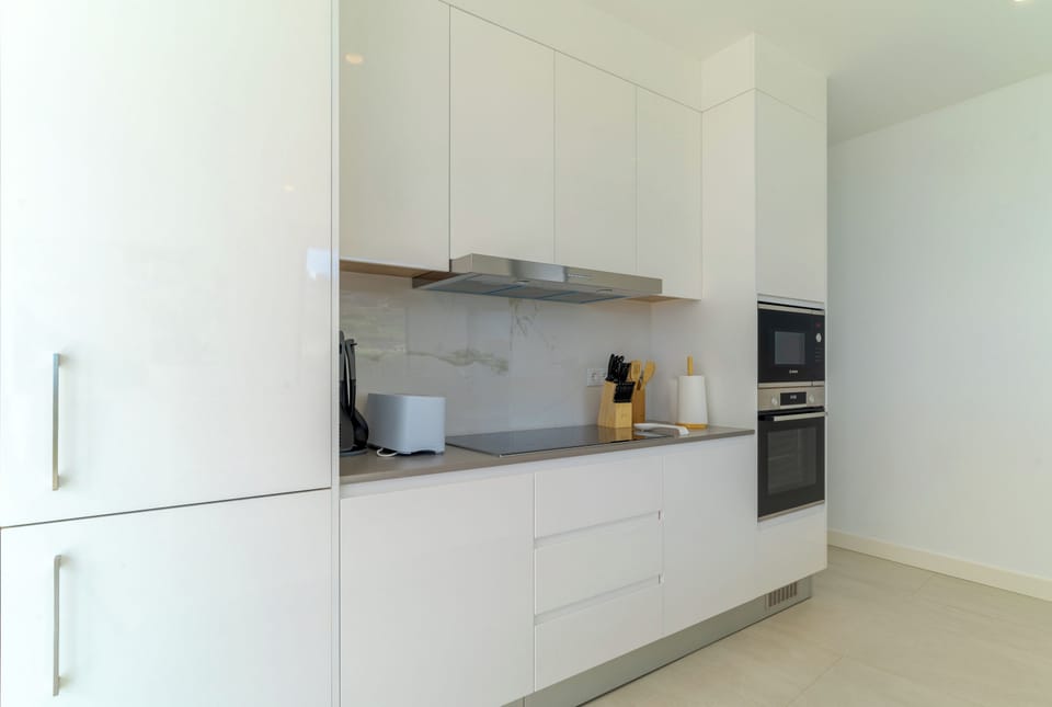 Family Villa, Sea View | Private kitchen | Fridge, microwave, oven, stovetop