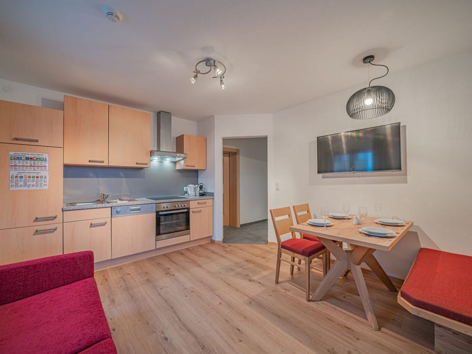 Apartment | Private kitchen | Electric kettle, highchair