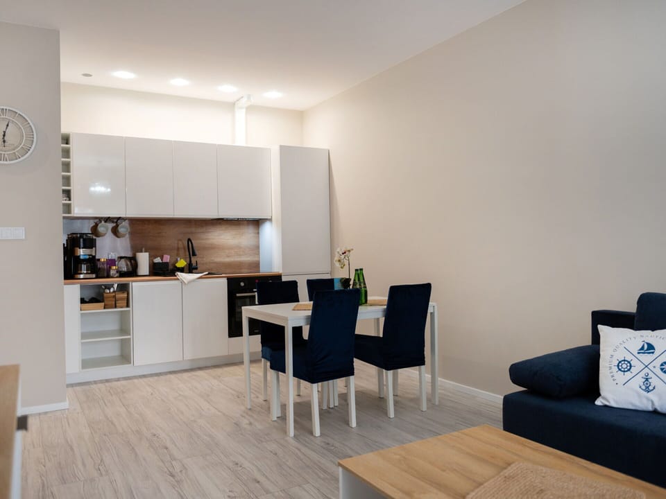 Apartment | Private kitchen | Electric kettle, highchair