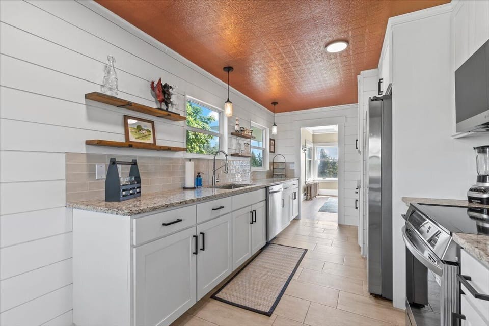 Plenty of counter space for prepping.