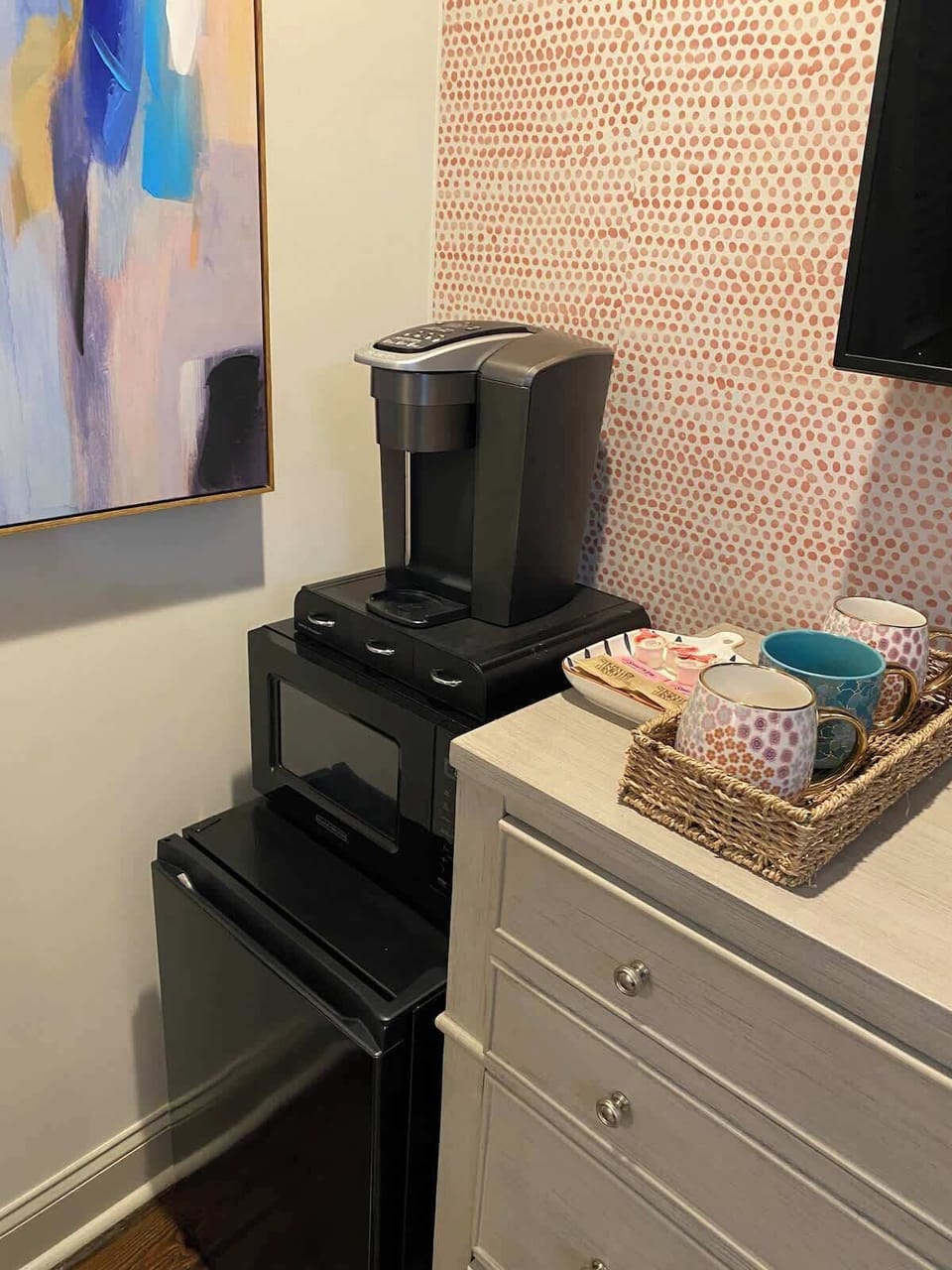 Primary suite kitchenette. 