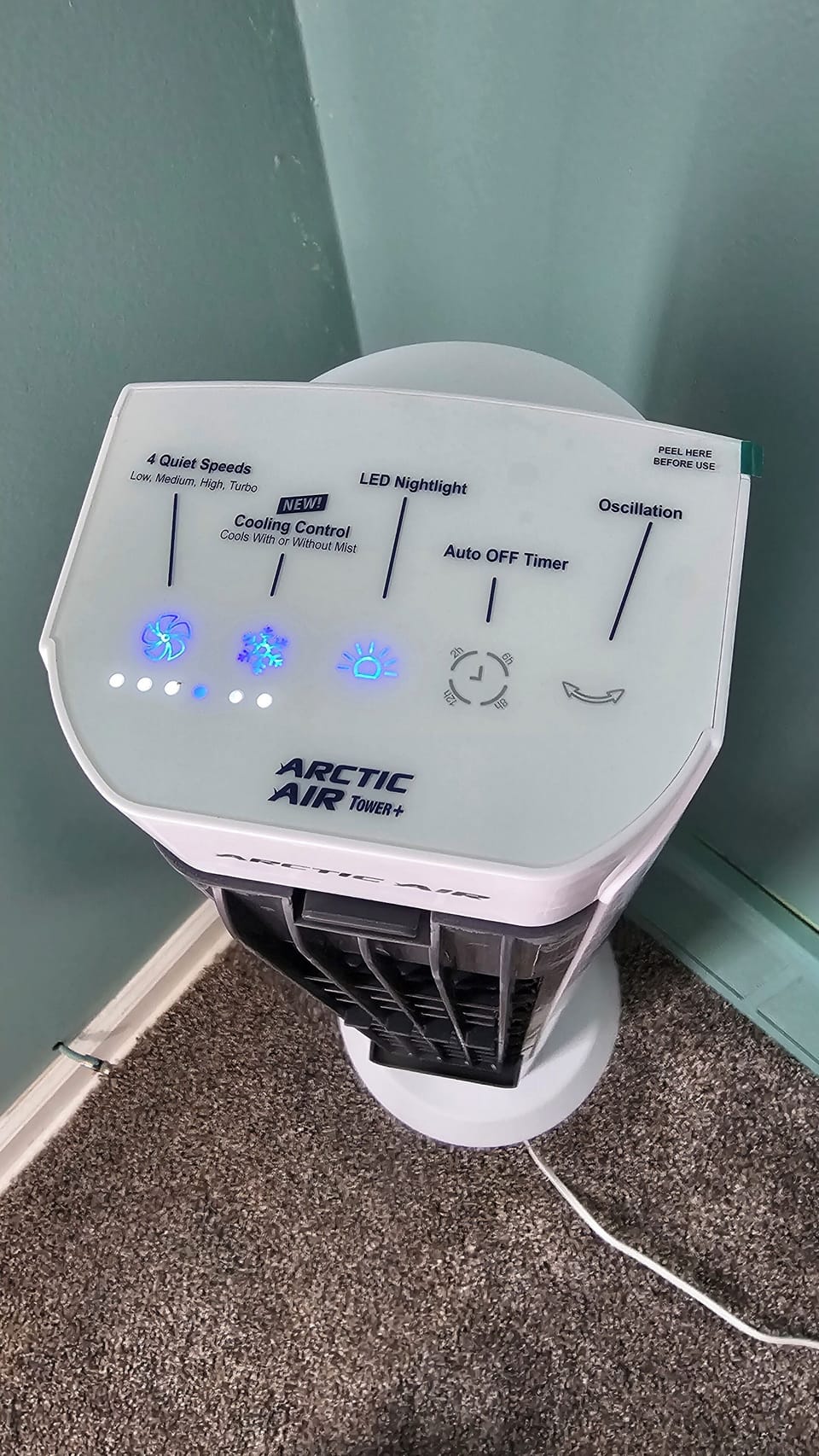 artic cooler fan available on upstair bedroom