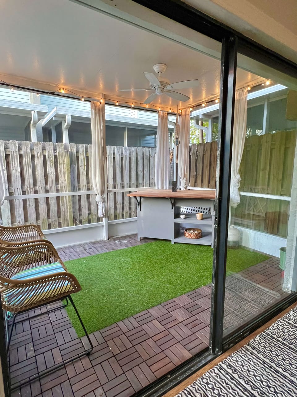enclosed patio