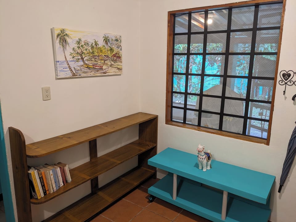 View from kitchen to outside