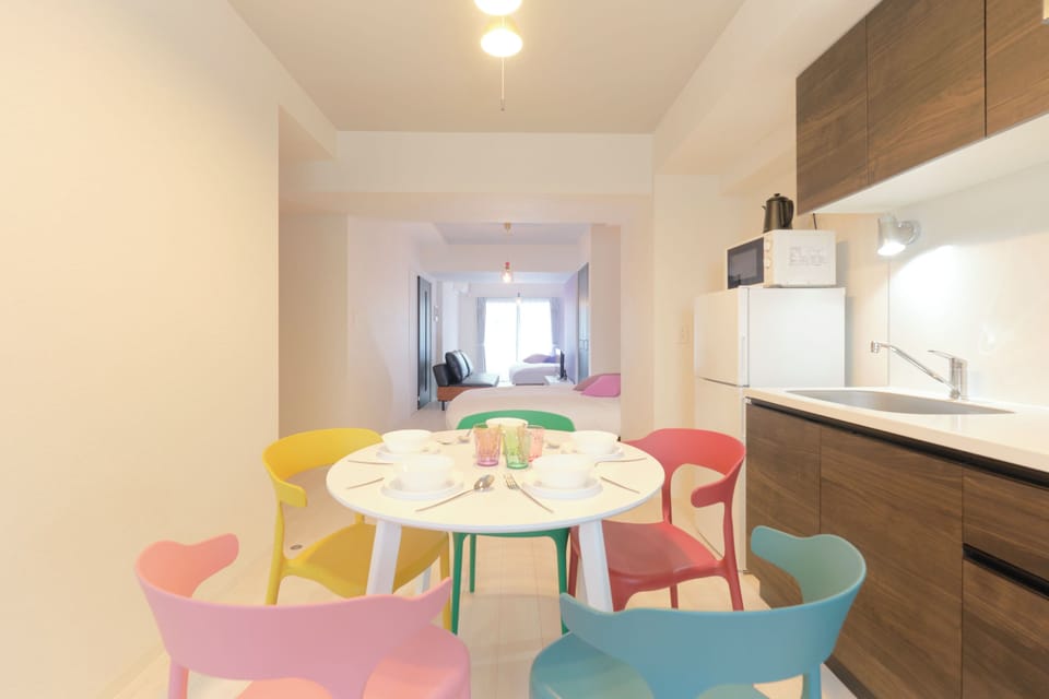 5-person Accomodation, Non Smoking | Private kitchen | Fridge, microwave, stovetop, electric kettle