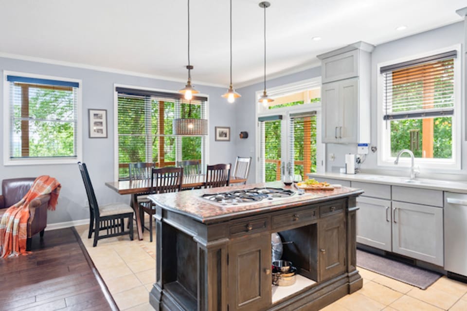 Open Dining and Kitchen