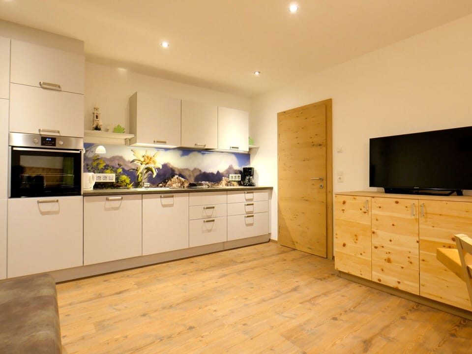 Apartment | Private kitchen | Electric kettle, highchair