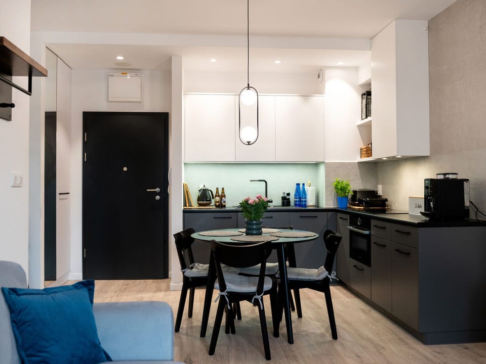 Apartment | Private kitchen | Electric kettle, toaster, highchair