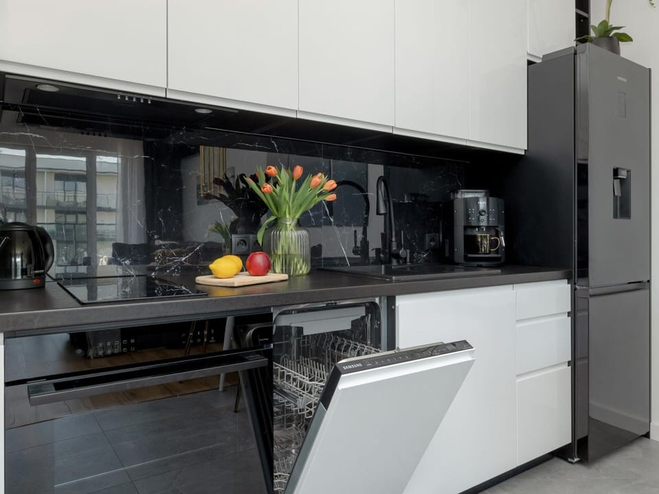 Apartment | Private kitchen | Electric kettle, toaster, highchair