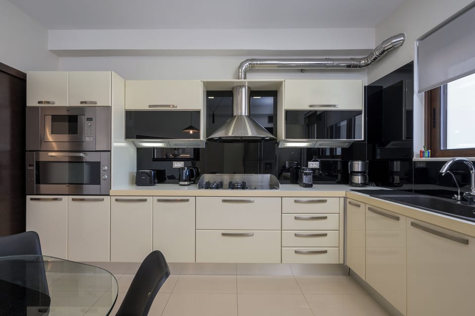 Luxury Villa, 3 Bedrooms, Private Pool, Sea View | Private kitchen | Electric kettle, toaster, highchair
