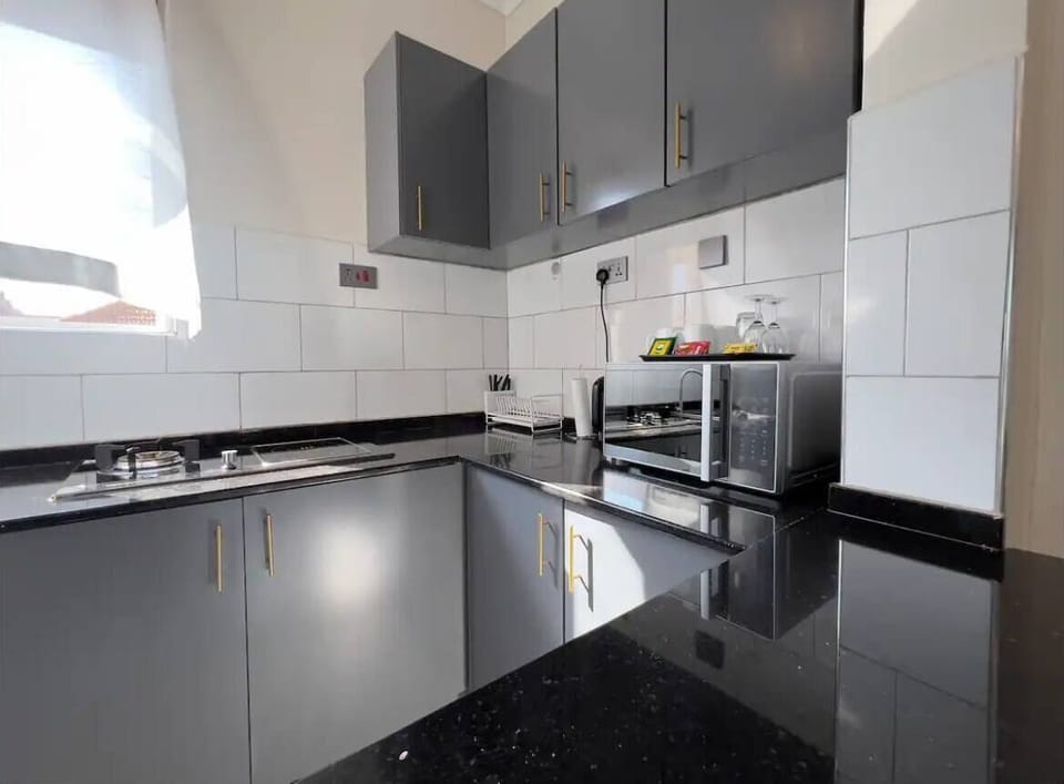 Luxury Apartment, Balcony, City View | Private kitchen | Microwave, oven, stovetop, electric kettle