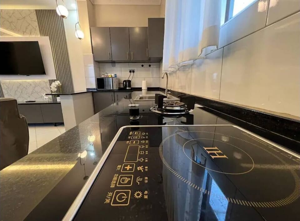 Luxury Apartment, Balcony, City View | Living area | Flat-screen TV