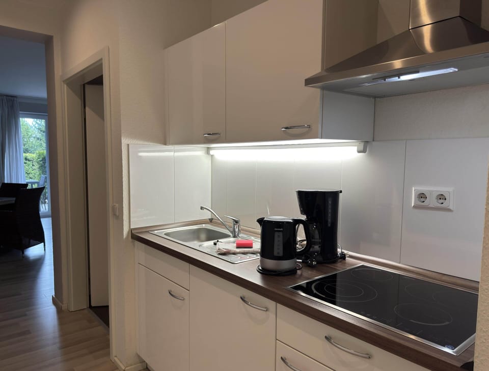 Apartment | Private kitchen | Electric kettle, toaster, highchair