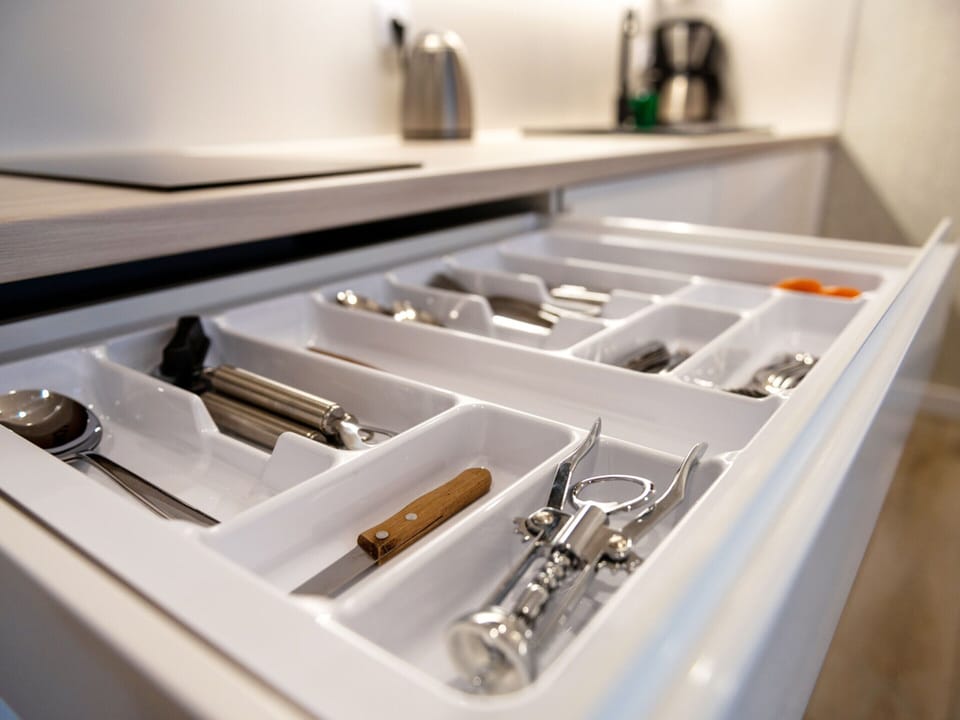 Apartment | Private kitchen | Electric kettle, highchair