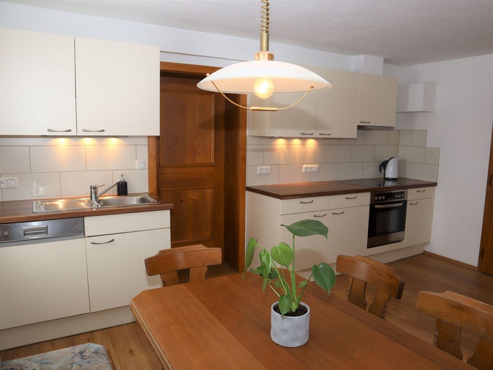 Apartment | Private kitchen | Electric kettle, toaster, highchair