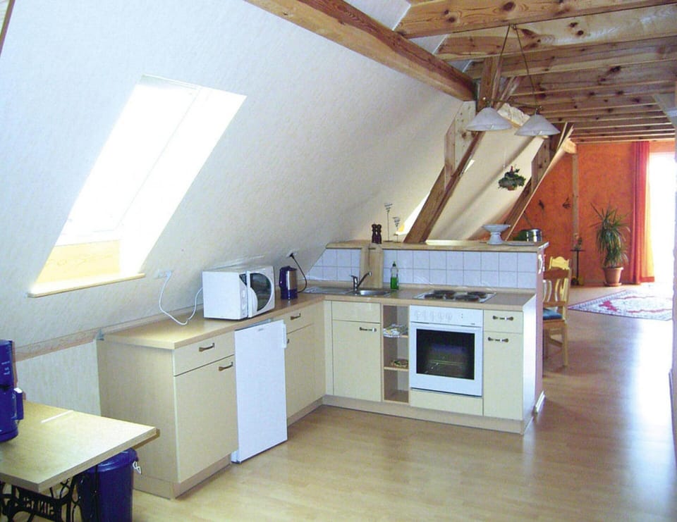Apartment | Private kitchen | Electric kettle, toaster, highchair
