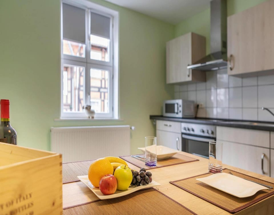 Apartment | Private kitchen | Electric kettle, toaster, highchair
