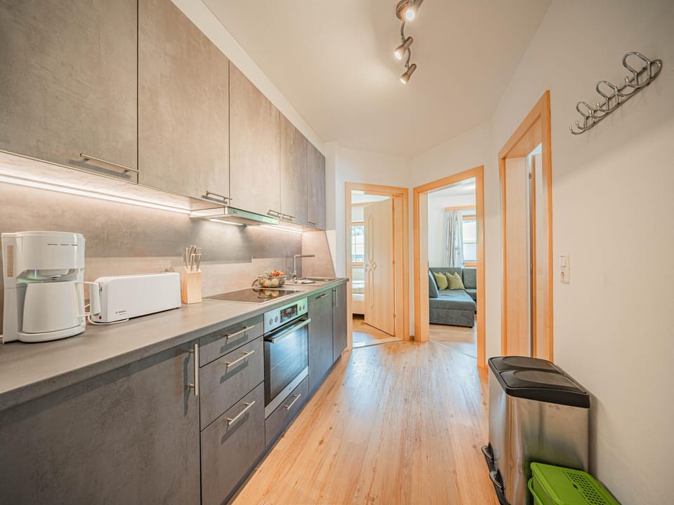 Apartment | Private kitchen | Electric kettle, highchair