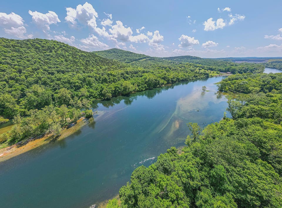Lake Taneycomo, taken directly above the condo. 