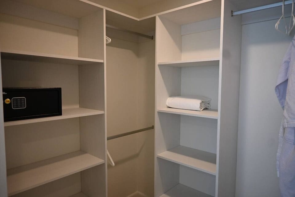 Master walk-in closet and safe