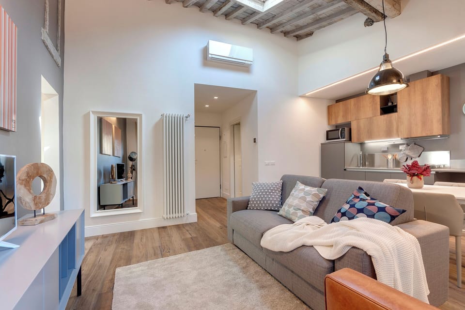 Apartment | Living area | 24-inch flat-screen TV with digital channels