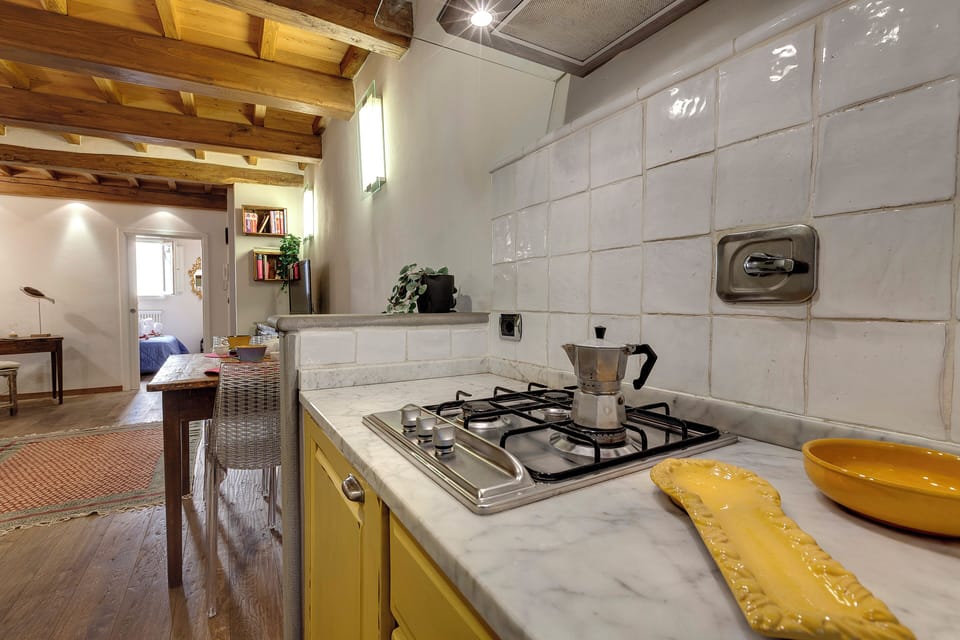 Apartment | Private kitchenette | Full-size fridge, microwave, stovetop, dishwasher