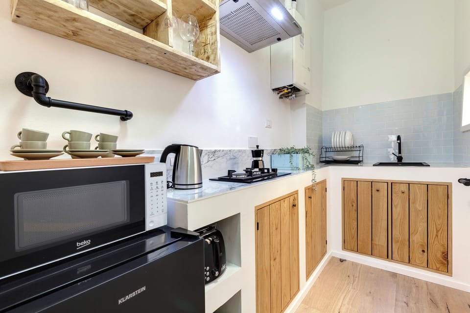 Apartment | Private kitchenette | Full-size fridge, microwave, stovetop, coffee/tea maker