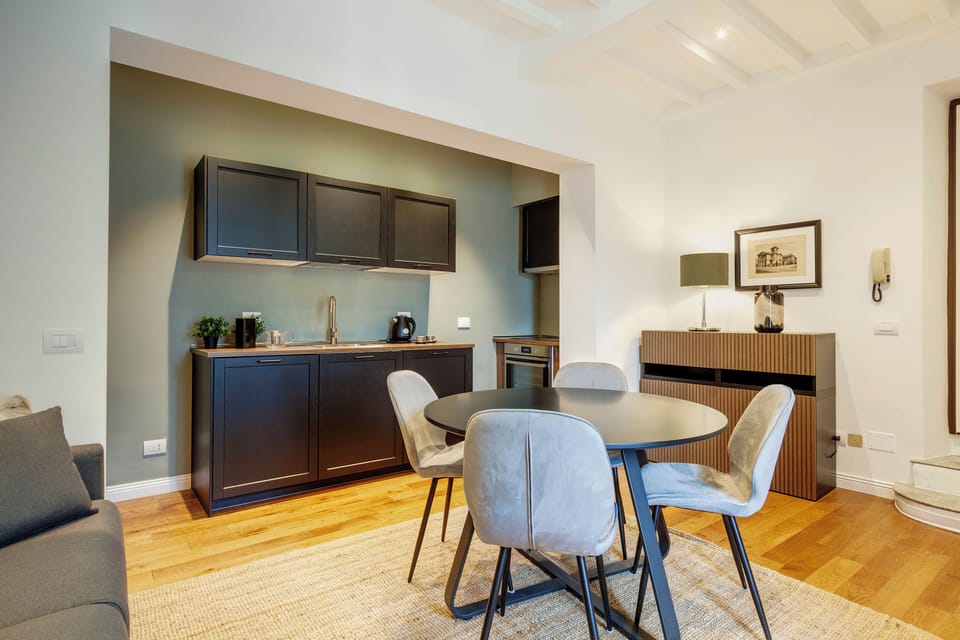 Apartment | Living area | 24-inch flat-screen TV with digital channels