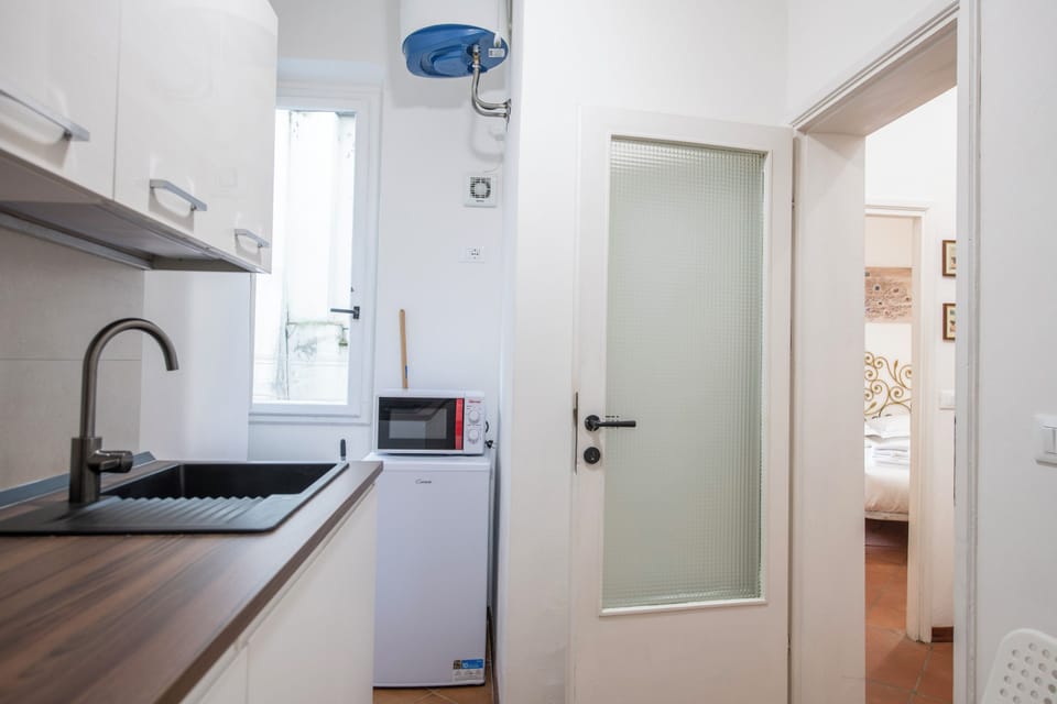 Apartment | Private kitchenette | Full-size fridge, microwave, stovetop, dishwasher