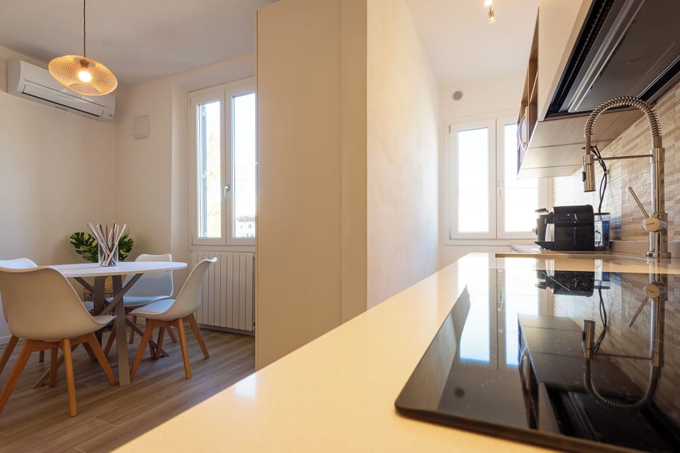 Apartment | Private kitchenette | Espresso maker, full-size fridge, microwave, oven